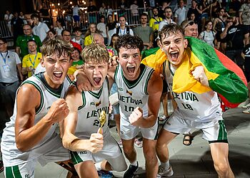 Mažeikių SILVERSTARS komandos nariai – Europos jaunimo olimpinio festivalio čempionai