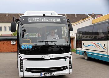 Mažeikiuose išbandomas elektrinis autobusas