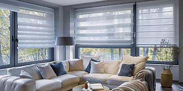 Diena naktis romanetės – šviesos ir privatumo balansas kiekvienam kambariui