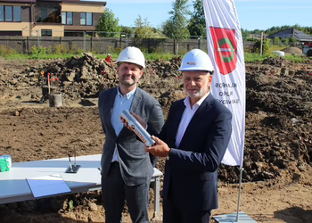 Įprasmintos prasidėjusios Mazūriškių darželio statybos