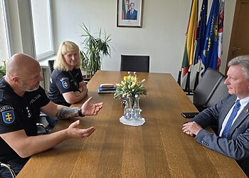 Lankėsi Klaipėdos apskrities vyriausiojo policijos komisariato vadovas