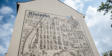 Dovana Klaipėdai – atnaujintas pano „Senamiesčio planas”