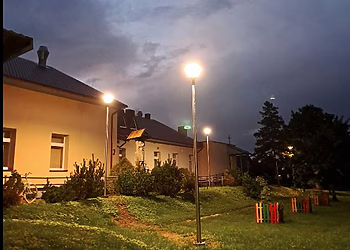 Apšviestas Rūdaičių centras