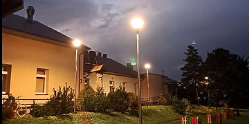 Apšviestas Rūdaičių centras