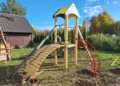 Mažeikių savivaldybės Bugenių kaime – nauja vaikų žaidimų aikštelė