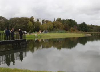 Gargžduose pastatytas pavyzdinis paviršinių nuotekų tvenkinys