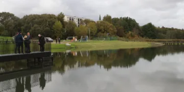 Gargžduose pastatytas pavyzdinis paviršinių nuotekų tvenkinys