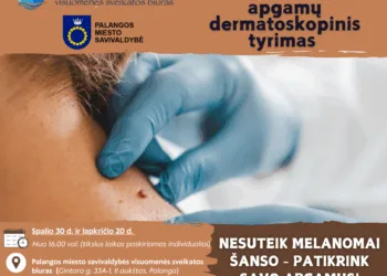 Palangoje siūlomas nemokamas apgamų dermatoskopinis tyrimas