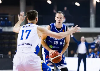 Jurbarko ekipa po permainingos kovos palaužė „Alytų“