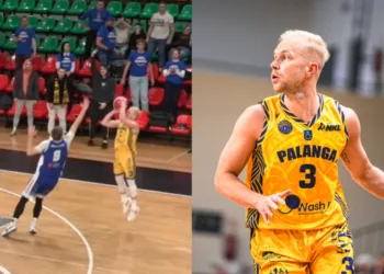 Kosminiai P. Danisevičiaus metimai išplėšė palangiškių pergalę prieš Jurbarko ekipą