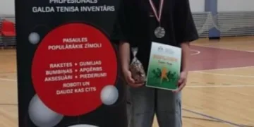 Akmenės kraštui parvežtas sidabro medalis iš Jelgavos