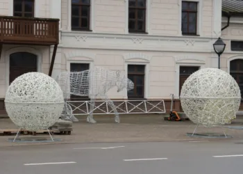 Iki Kalėdų miestelio Mažeikiuose atidarymo tik kelios dienos