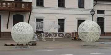 Iki Kalėdų miestelio Mažeikiuose atidarymo tik kelios dienos