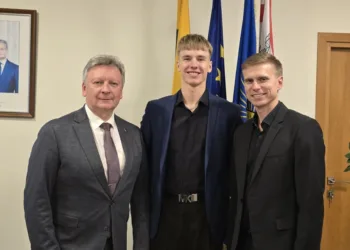 Sveikinimai Plungėje sportinių šokių pasaulio čempionui