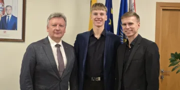 Sveikinimai Plungėje sportinių šokių pasaulio čempionui