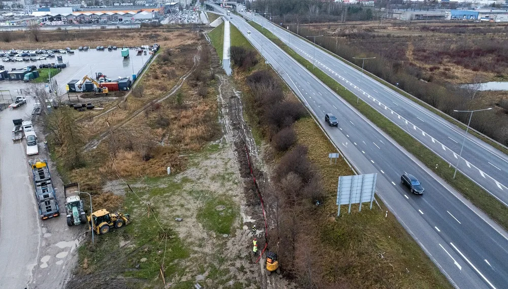 Naujos jungties su LEZ darbai.Klaipėdos m.sav.nuotr.