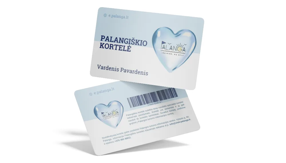 Virtuli palangiškio kortelė. Palangos m.sav.nuotr.