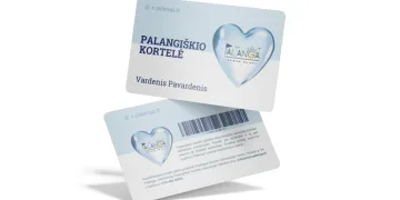 Virtuli palangiškio kortelė. Palangos m.sav.nuotr.