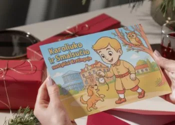 Mažiesiems keliautojams – spalvinimo knygelė apie Kretingą