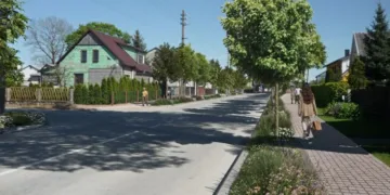 Keisis itin prastos būklės centrinės Kretingos gatvės