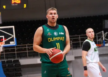 Tritaškius lieję Plungės „Olimpo“ krepšininkai iškovojo triuškinamą pergalę