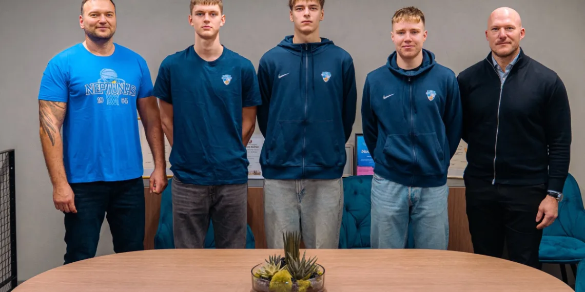 Nauji perspektyvūs žaidėjai. Klaipėdos „Neptūnas“ nuotr.