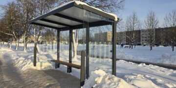 Autobusų laukimo stotelė Plungėje