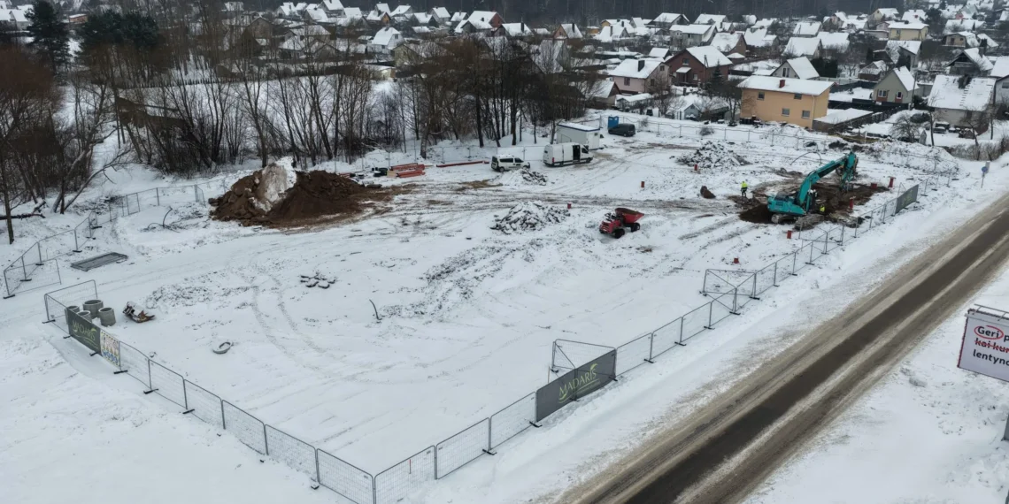 Darželio Dercekliuose statybos