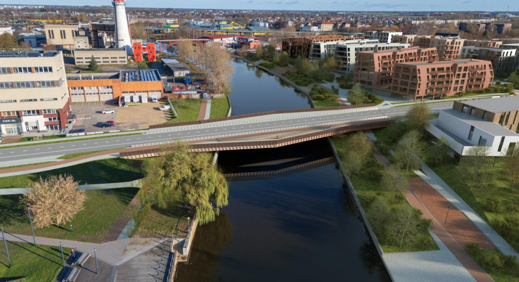 Tilto per Danės upę projektas