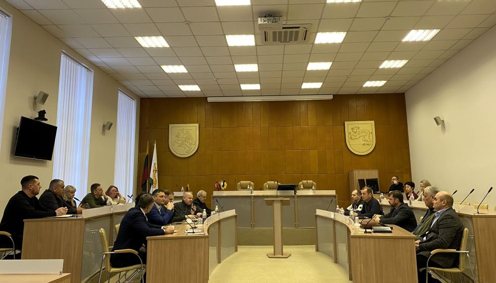 Ekstremaliųjų situacijų operacijų centro posėdis/Raseinių raj.sav.nuotr.