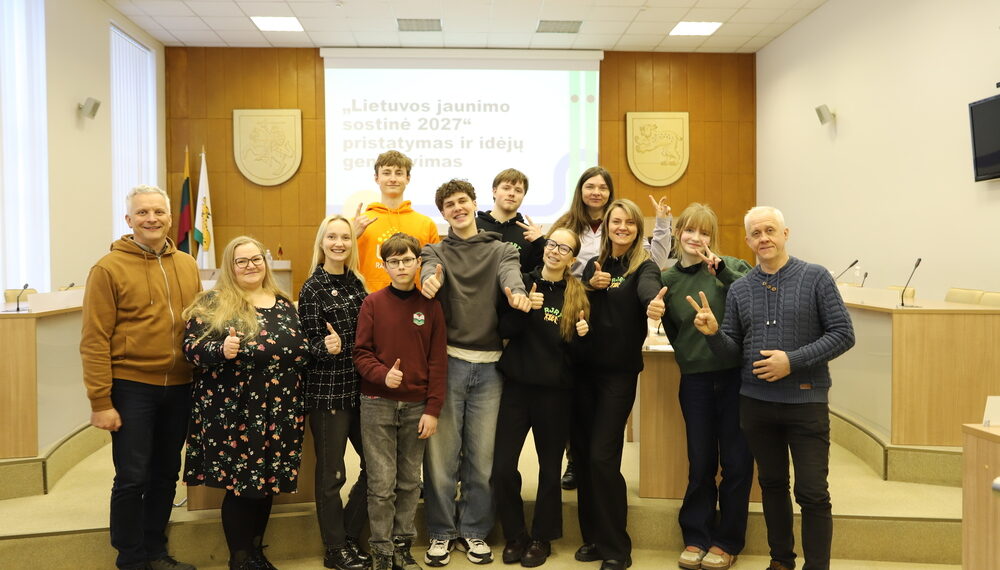 Jaunimo atstovai/Raseinių raj.sav.nuotr.