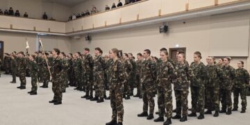 Rikiuotės būrys/Plungės raj.sav.nuotr.