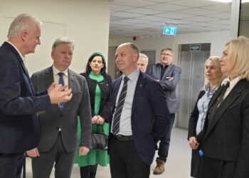 Plungės ligoninę aplankė europarlamentaras Aurelijus Veryga