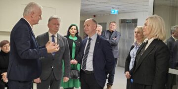 Plungės ligoninę aplankė europarlamentaras Aurelijus Veryga