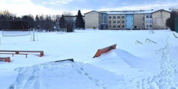 Vydmantų gimnazijos stadionas/Kretingos raj.sav.nuotr.