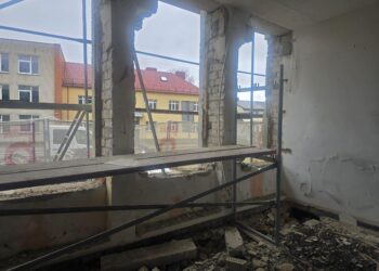 Klaipėdos rajone, Veiviržėnuose tęsiami kultūros centro rekonstrukcijos darbai