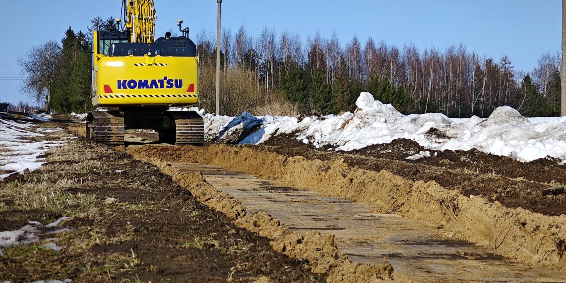 Pėsčiųjų tako rekonstravimo darbai /Šilalės raj.sav.nuotr.
