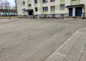 Mažeikių daugiabučių gyvenamųjų namų kiemuose – remonto darbai