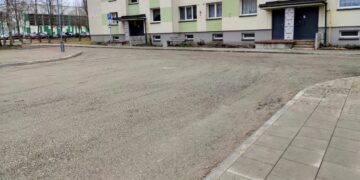 Mažeikių daugiabučių gyvenamųjų namų kiemuose – remonto darbai