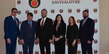 Susisiekimo ministerijos vadovybė/Akmenės raj.sav.nuotr.