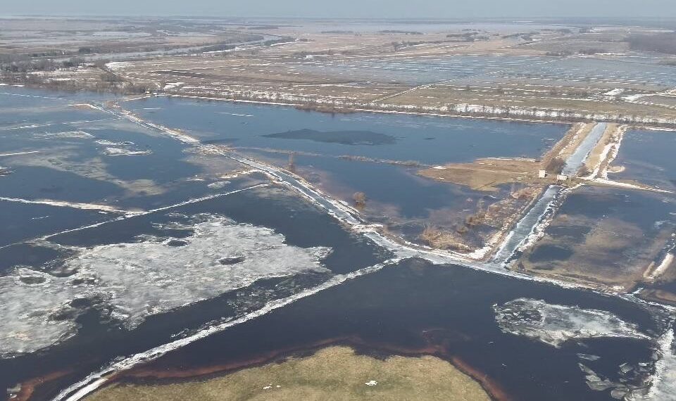Upių būklė ir vandens lygis Pamaryje/Šilutės raj.sav.nuotr.