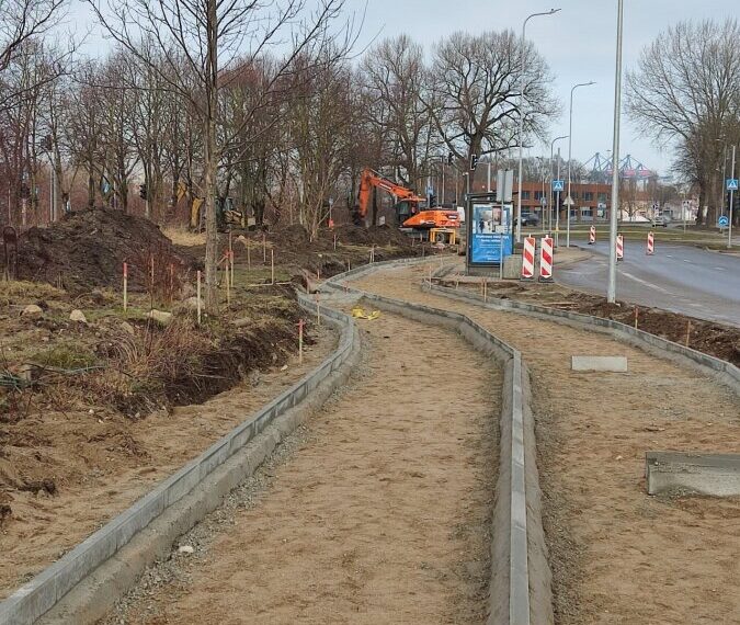 Atnaujinamas dviračių takas/Klaipėdos m.sav.nuotr.