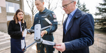 Jurbarko rajono policijos komisariatas stiprina viešąjį saugumą -gavo droną