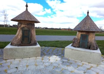 Šilalės Dionizo Poškos Baubliai papildė  Ukmergėje kuriamą miniatiūrų parką „Mini Lietuva“