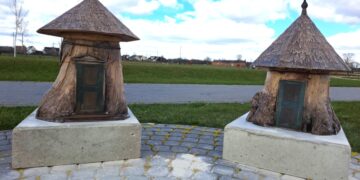 Dionizo Poškos Baubliai – papildė Ukmergėje kuriamą miniatiūrų parką „Mini Lietuva“/Šilalės raj.sav.nuotr.
