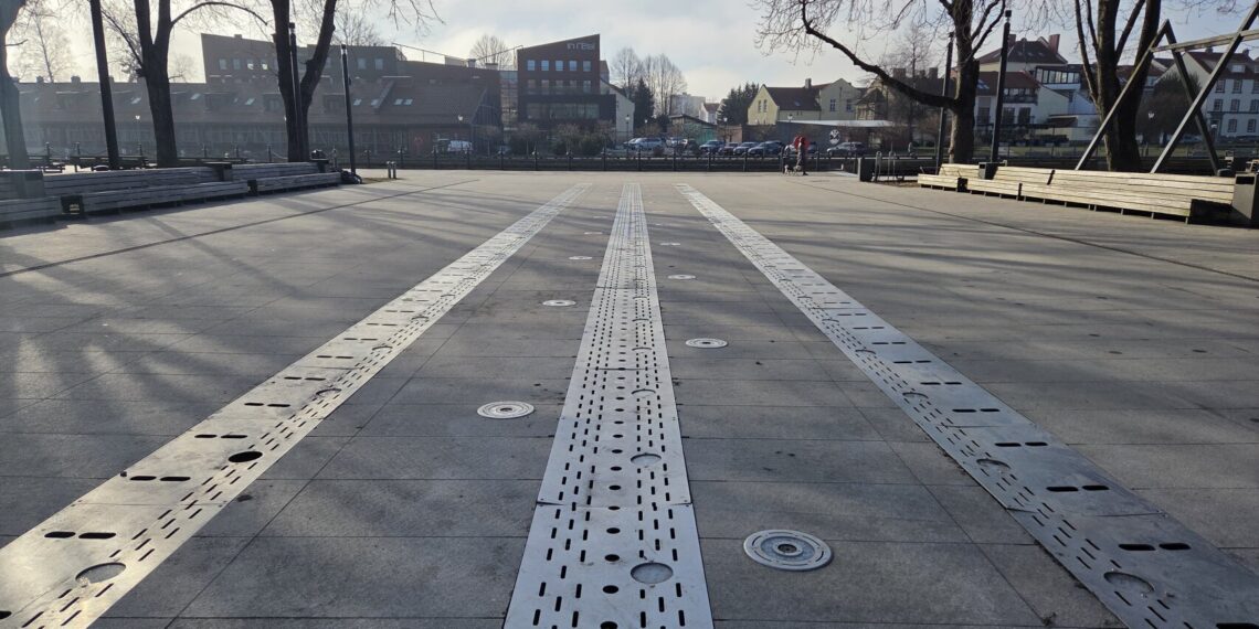 Danės skvero fontanas/Klaipėdos m.sav.nuotr.