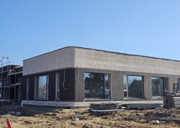 Klaipėdos rajone, Mazūriškiuose statomas darželis įgauna vaizdą