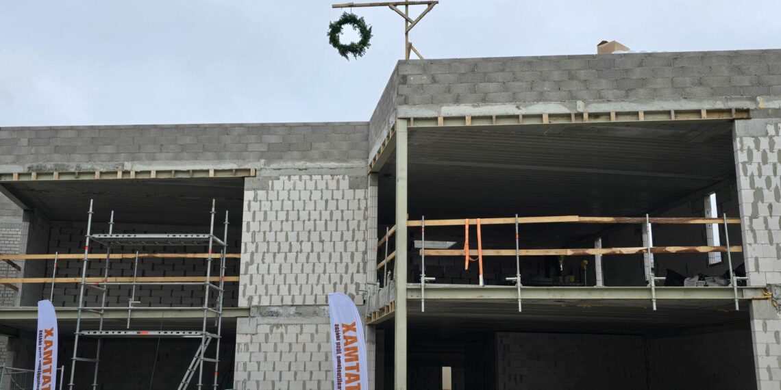 Darželio-mokyklos priestato statybos/Klaipėdos raj.sav.nuotr.