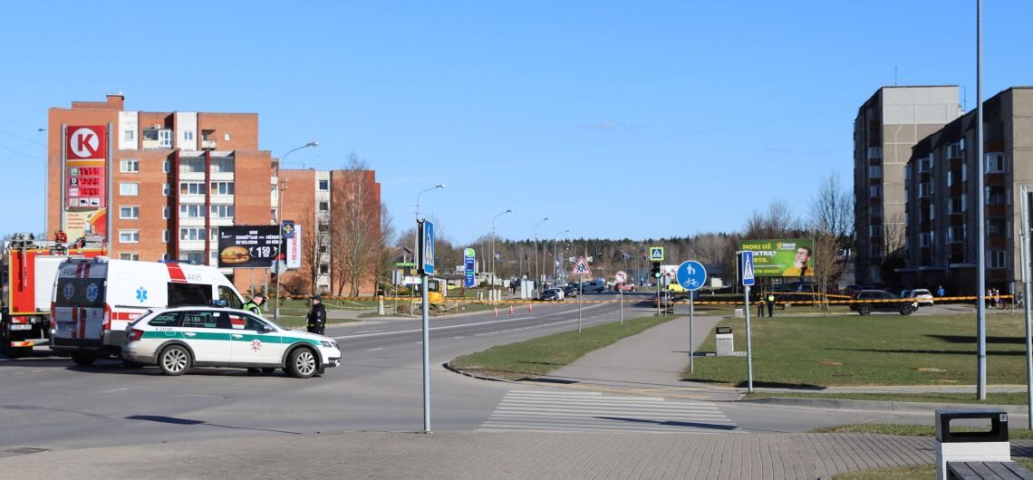 Mažeikiuose aptiktas sprogmuo/Mažeikių raj.sav.nuotr.