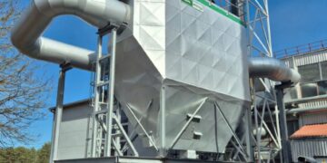 Palangos miesto katilinėje jau veikia naujas elektrostatinis filtras